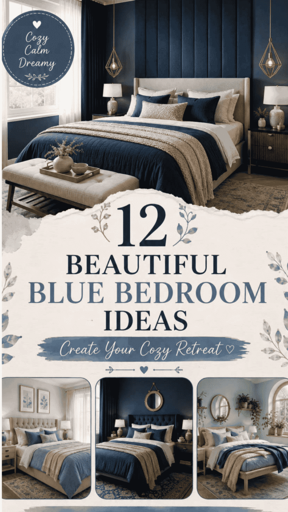 Beautiful Blue Bedroom Ideas for a Cozy Retreat