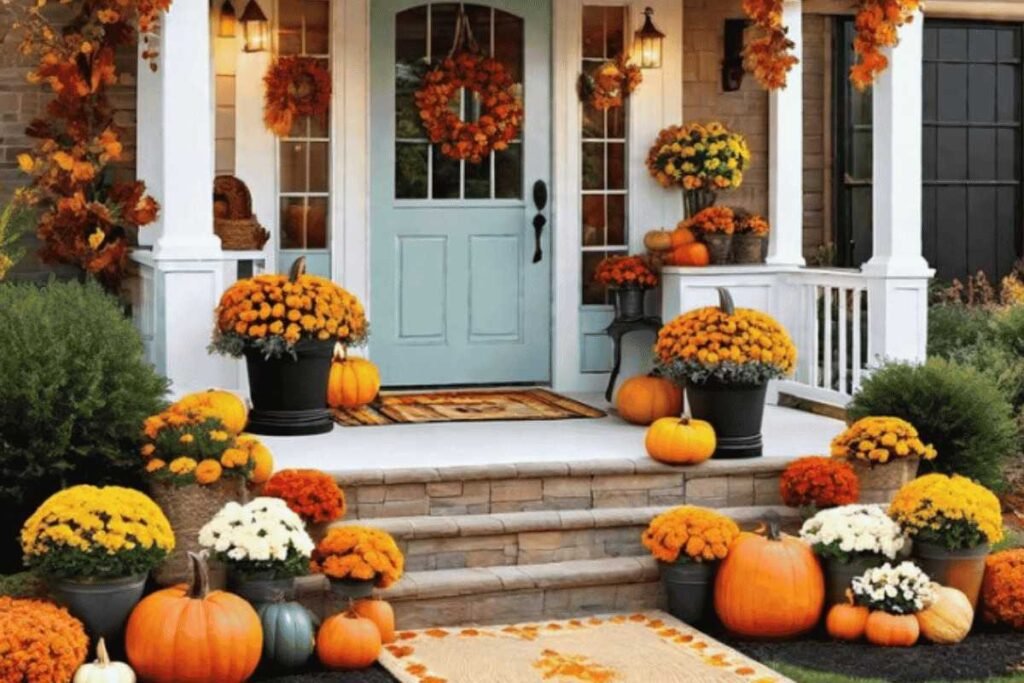 Create a Simple Mums and Pumpkin Planter