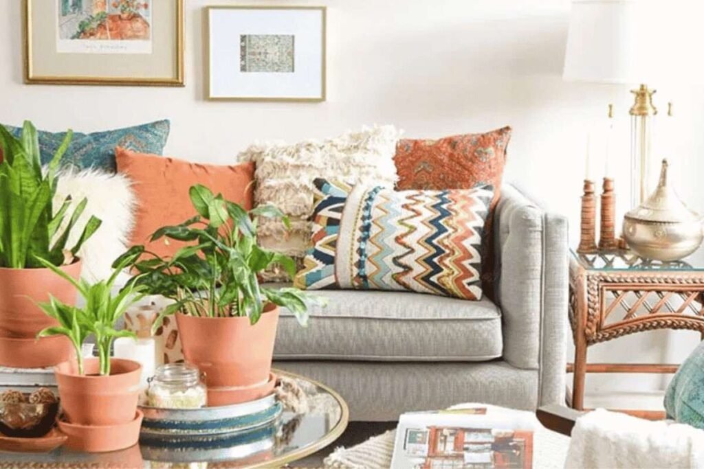 Fall-Colored Throw Pillows