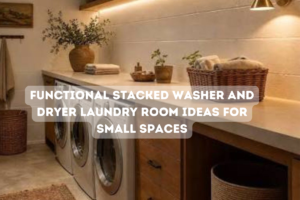 Functional Stacked Washer and Dryer Laundry Room Ideas for Small Spaces